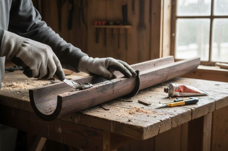 Wooden Gutter Replacement